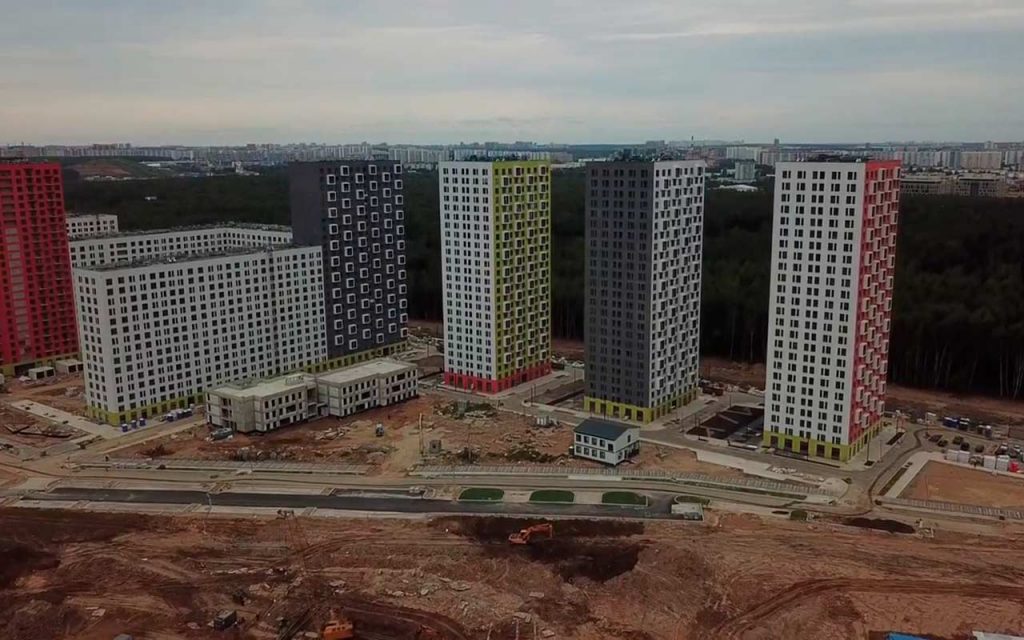 20 августа 2018 года ход строительства Саларьево Парк