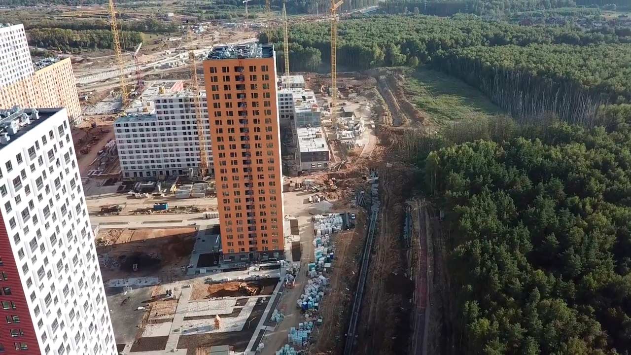 Саларьево Парк ход строительства 15 сентября 2018 года