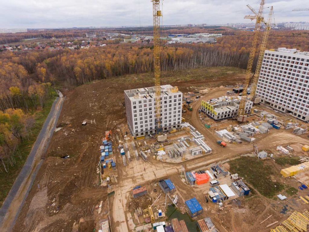 Саларьево Парк ход строительства корпус 16 дата съемки 27.10.2018