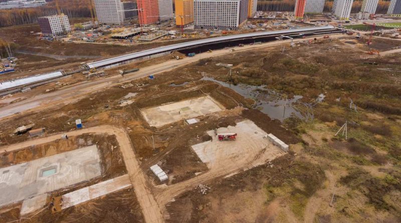 Саларьево Парк ход строительства корпус 21 дата съемки 27.10.2018