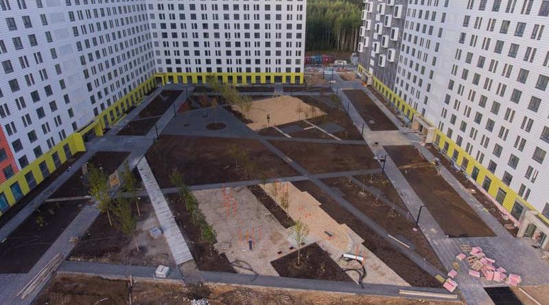 Саларьево Парк ход строительства корпус 4 дата съемки 30.09.2018
