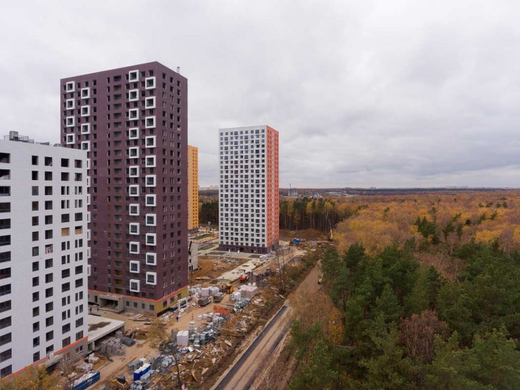 Саларьево Парк ход строительства корпус 8 дата съемки 27.10.2018