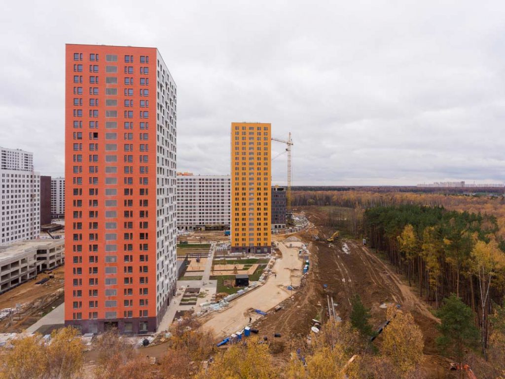 Саларьево Парк ход строительства корпус 9 дата съемки 27.10.2018