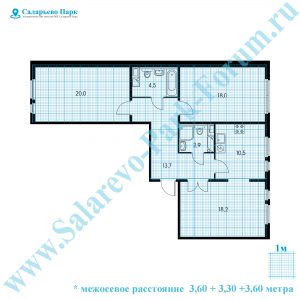 Саларьево Парк планировка трехкомнатной квартиры