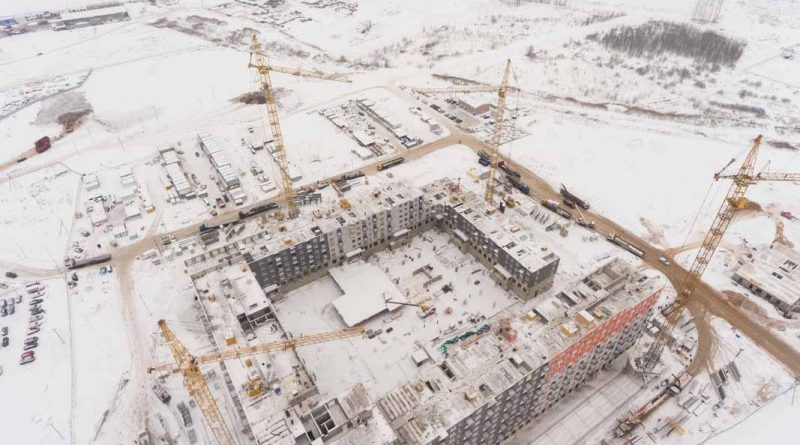 Саларьево Парк ход строительства корпус 18 строение 2 дата съемки 14.01.2019