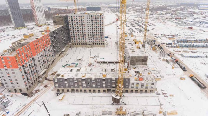Саларьево Парк ход строительства корпус 18 строение 2 дата съемки 14.01.2019
