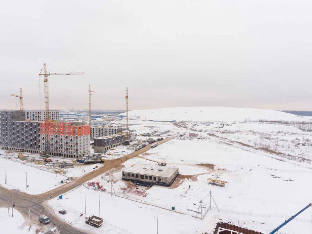 Саларьево Парк ход строительства корпус 19 дата съемки 14.01.2019