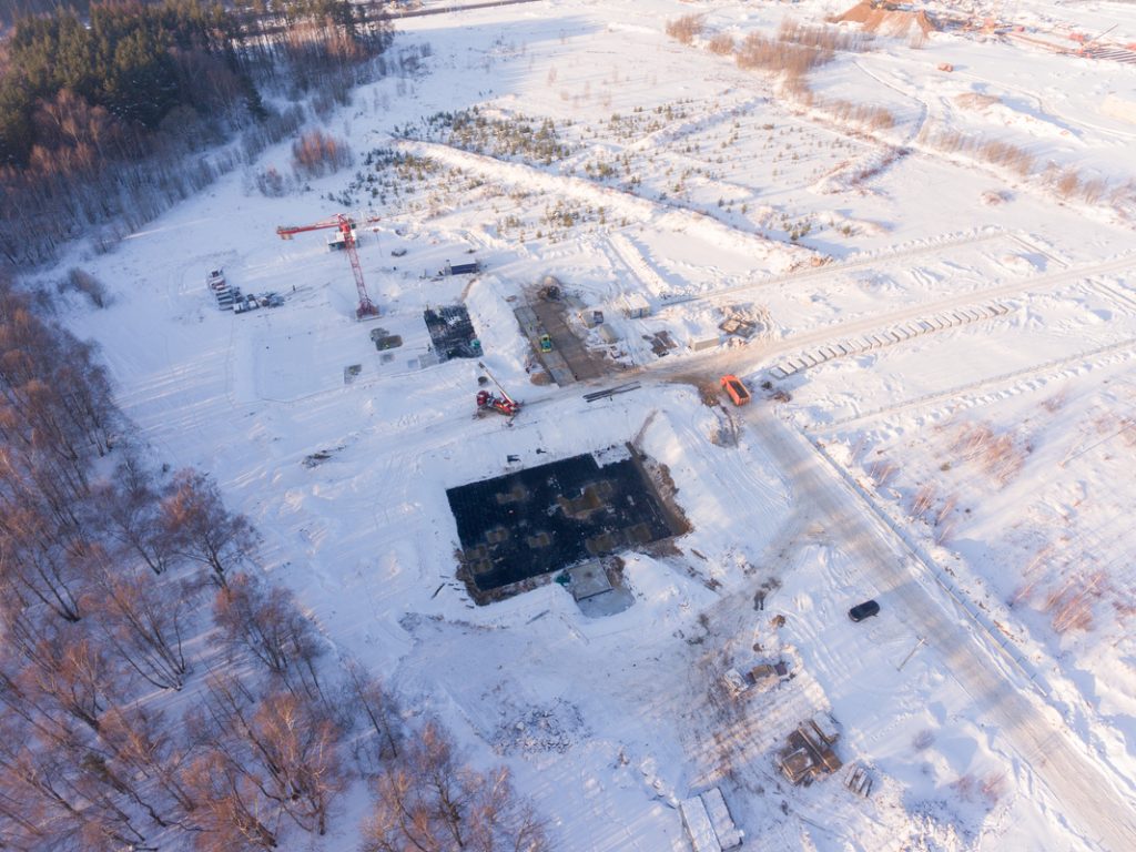 Саларьево Парк ход строительства корпус 24 и 25 дата съемки 23.01.2019