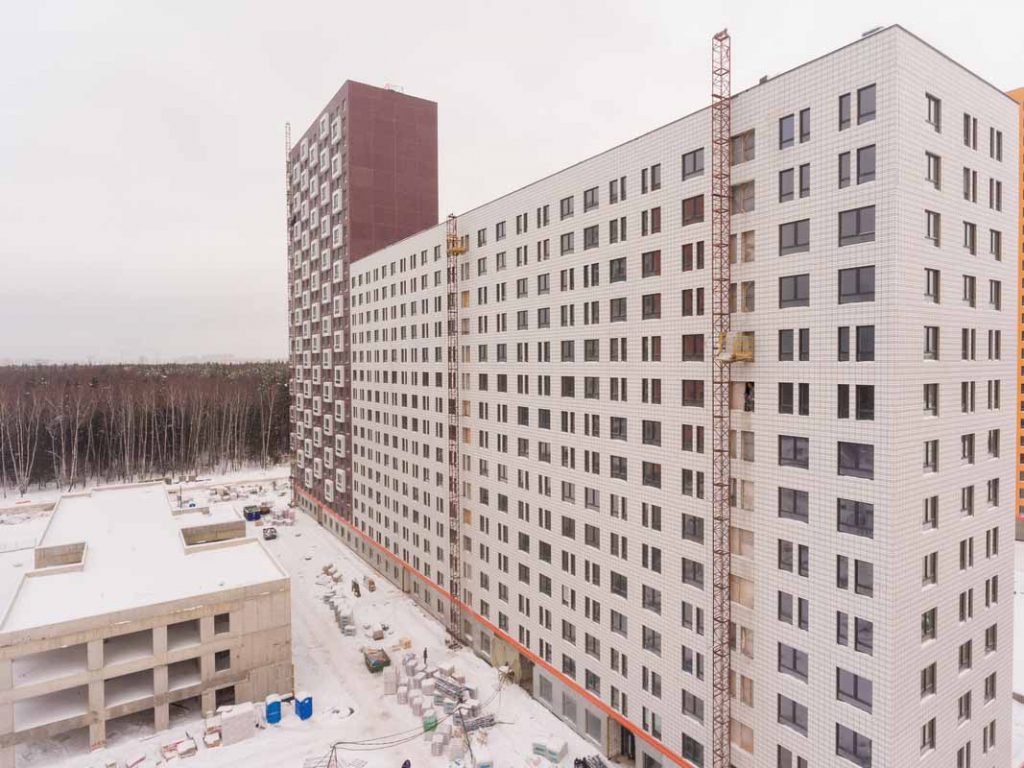 Саларьево Парк ход строительства корпус 7 строение 2 дата съемки 14.01.2019